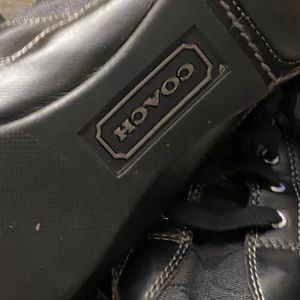 Women black coach shoes